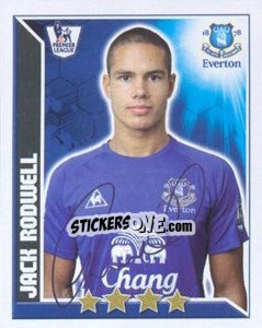 Sticker Jack Rodwell - Premier League Inglese 2010-2011 n. 165 - Topps