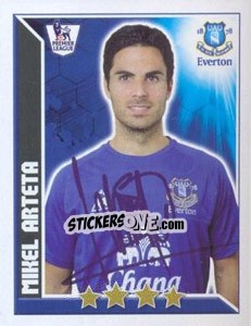 Sticker Mikel Arteta - Premier League Inglese 2010-2011 n. 167 - Topps