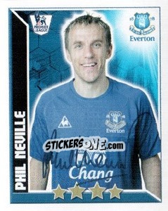 Sticker Phil Neville - Premier League Inglese 2010-2011 n. 170 - Topps