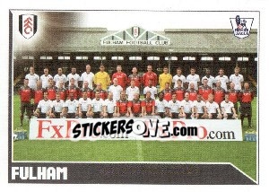 Sticker Fulham Team - Premier League Inglese 2010-2011 n. 176 - Topps