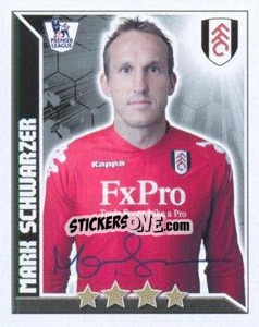 Sticker Mark Schwarzer - Premier League Inglese 2010-2011 n. 178 - Topps