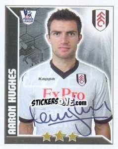 Sticker Aaron Hughes - Premier League Inglese 2010-2011 n. 179 - Topps