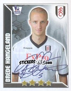 Figurina Brede Hangeland - Premier League Inglese 2010-2011 - Topps