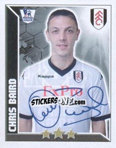 Figurina Chris Baird - Premier League Inglese 2010-2011 - Topps