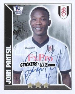 Sticker John Pantsil - Premier League Inglese 2010-2011 n. 182 - Topps