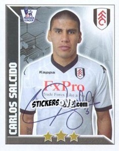 Figurina Carlos Salcido - Premier League Inglese 2010-2011 - Topps