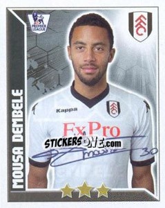Sticker Mousa Dembele - Premier League Inglese 2010-2011 n. 190 - Topps