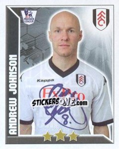 Figurina Andrew Johnson - Premier League Inglese 2010-2011 - Topps