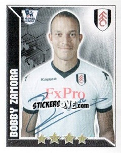 Figurina Bobby Zamora - Premier League Inglese 2010-2011 - Topps