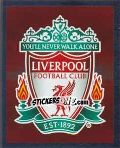 Sticker Liverpool FC Logo - Premier League Inglese 2010-2011 n. 194 - Topps