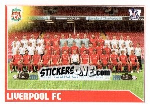 Sticker Liverpool FC Team - Premier League Inglese 2010-2011 n. 195 - Topps