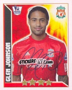 Sticker Glen Johnson - Premier League Inglese 2010-2011 n. 200 - Topps
