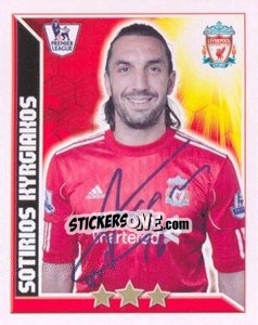 Sticker Sotirios Kyrgiakos - Premier League Inglese 2010-2011 n. 203 - Topps