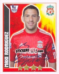 Sticker Maxi Rodriguez - Premier League Inglese 2010-2011 n. 204 - Topps