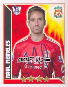 Sticker Raul Meireles - Premier League Inglese 2010-2011 - Topps