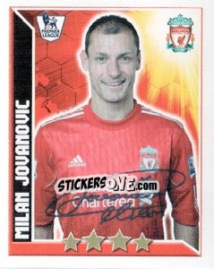 Sticker Milan Jovanovic - Premier League Inglese 2010-2011 - Topps