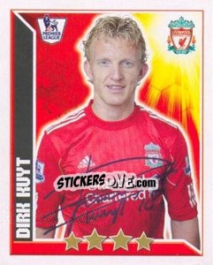 Sticker Dirk Kuyt - Premier League Inglese 2010-2011 n. 209 - Topps