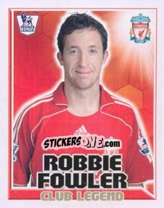 Sticker Robbie Fowler - Club Legend - Premier League Inglese 2010-2011 - Topps