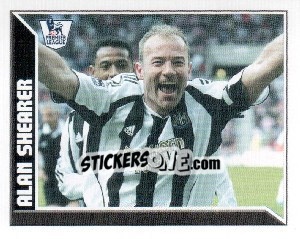 Cromo Alan Shearer, 2006 - Premier League Inglese 2010-2011 - Topps