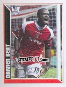 Cromo Darren Bent, 2007 - Premier League Inglese 2010-2011 - Topps