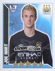 Sticker Joe Hart - Premier League Inglese 2010-2011 n. 243 - Topps
