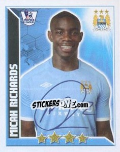 Sticker Micah Richards - Premier League Inglese 2010-2011 - Topps