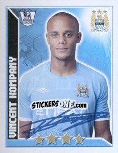 Sticker Vincent Kompany - Premier League Inglese 2010-2011 n. 249 - Topps