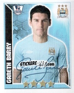 Figurina Gareth Barry - Premier League Inglese 2010-2011 - Topps