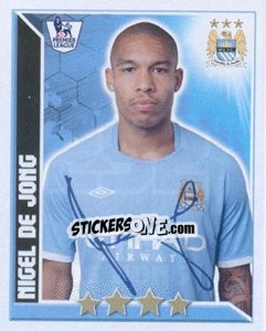 Figurina Nigel de Jong - Premier League Inglese 2010-2011 - Topps