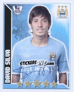 Sticker David Silva - Premier League Inglese 2010-2011 n. 255 - Topps