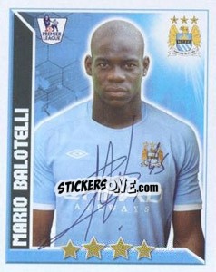 Sticker Mario Balotelli - Premier League Inglese 2010-2011 - Topps