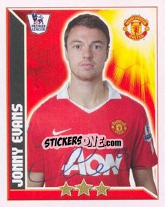 Sticker Jonny Evans - Premier League Inglese 2010-2011 - Topps