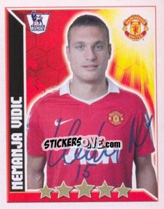 Sticker Nemanja Vidic - Premier League Inglese 2010-2011 - Topps