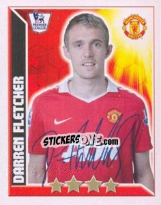 Sticker Darren Fletcher - Premier League Inglese 2010-2011 - Topps