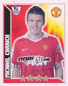 Figurina Michael Carrick - Premier League Inglese 2010-2011 - Topps