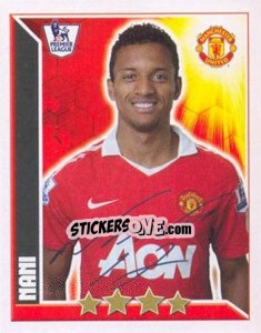 Sticker Nani - Premier League Inglese 2010-2011 n. 270 - Topps