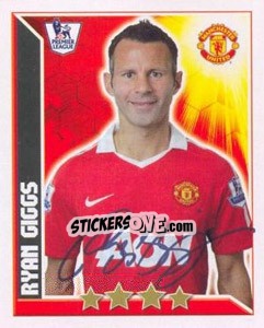 Cromo Ryan Giggs - Premier League Inglese 2010-2011 - Topps