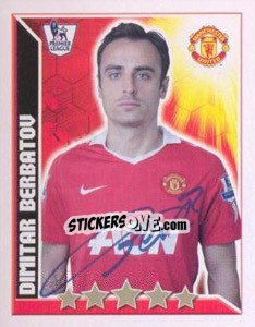 Sticker Dimitar Berbatov - Premier League Inglese 2010-2011 n. 275 - Topps