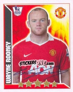 Figurina Wayne Rooney - Premier League Inglese 2010-2011 - Topps