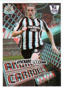 Figurina Andy Carroll - Star Player - Premier League Inglese 2010-2011 - Topps