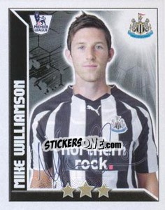 Sticker Mike Williamson - Premier League Inglese 2010-2011 - Topps