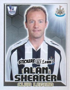 Figurina Alan Shearer - Club Legend - Premier League Inglese 2010-2011 - Topps
