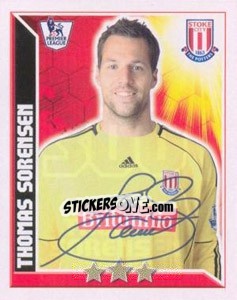 Sticker Thomas Sorensen - Premier League Inglese 2010-2011 n. 300 - Topps