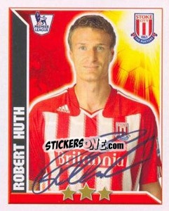 Sticker Robert Huth - Premier League Inglese 2010-2011 n. 301 - Topps