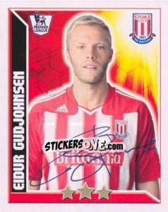 Sticker Eidur Gudjohnsen - Premier League Inglese 2010-2011 n. 312 - Topps