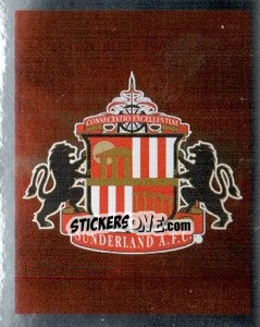 Cromo Sunderland Logo - Premier League Inglese 2010-2011 - Topps