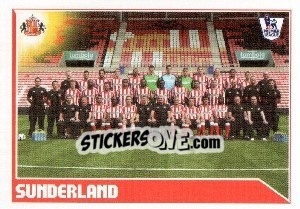 Figurina Sunderland Team - Premier League Inglese 2010-2011 - Topps