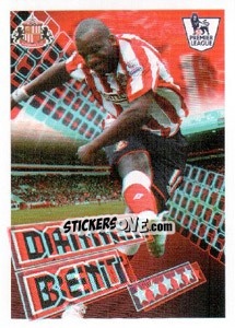 Figurina Darren Bent - Star Player - Premier League Inglese 2010-2011 - Topps