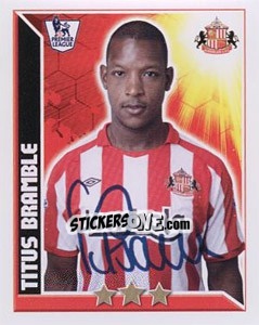 Figurina Titus Bramble - Premier League Inglese 2010-2011 - Topps