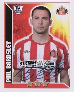 Sticker Phil Bardsley - Premier League Inglese 2010-2011 n. 325 - Topps